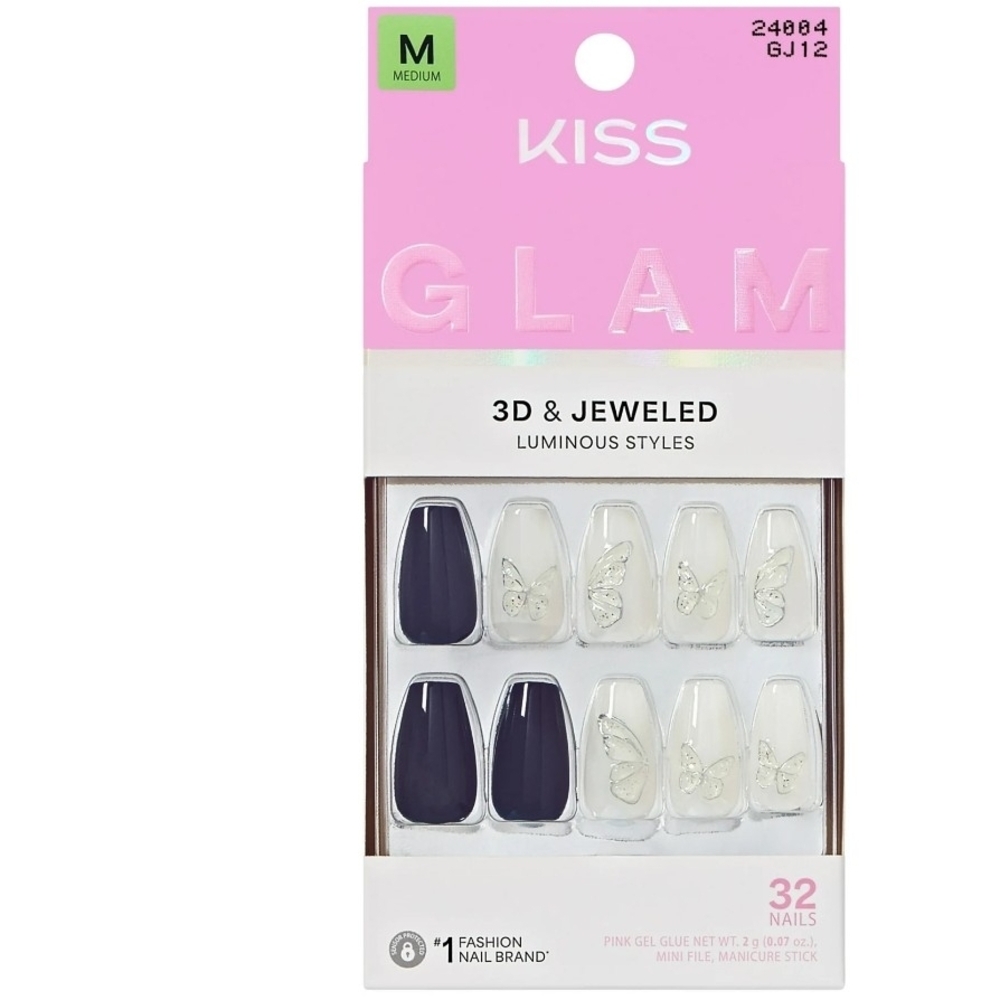 KISS Glam 3D & Jeweled Nails "Starry Serenade" NIB - Picture 2 of 4